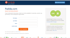 Desktop Screenshot of padida.com